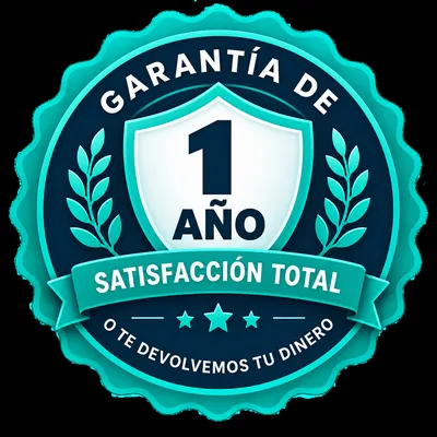 Sello · Garantía de 1 año, satisfacción total o te devolvemos tu dinero